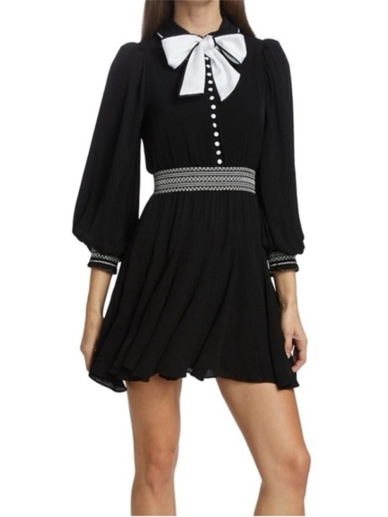 Alice + Olivia Dresses & Skirts - Alice + Olivia Bethany Tie-Neck Mini Dress